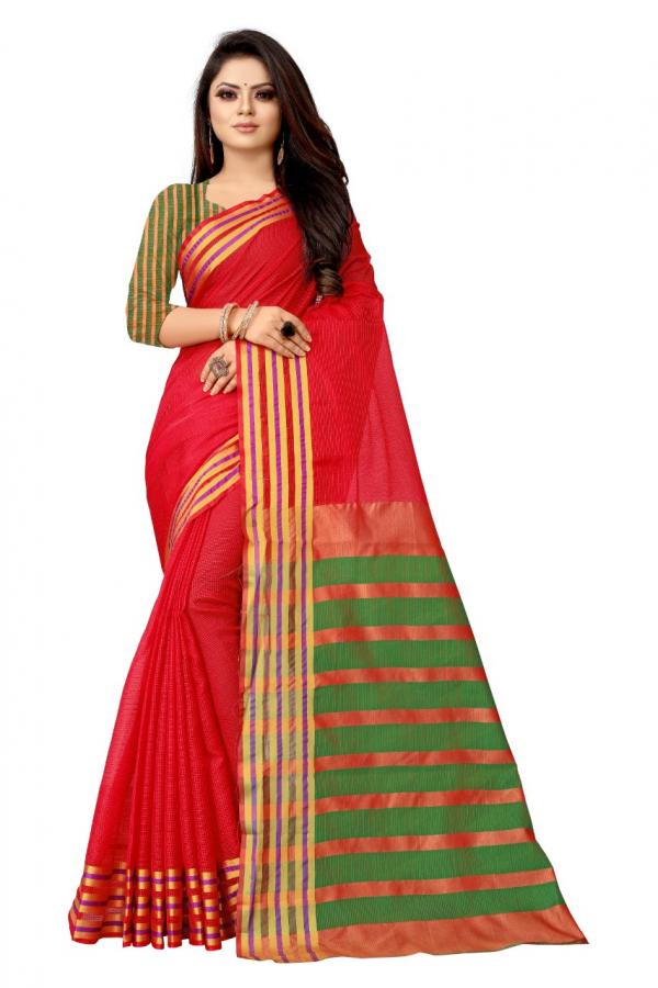 Aastha vol-1 Banarsi Pallu Cotton Silk Women Saree Seller